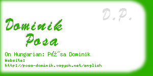 dominik posa business card